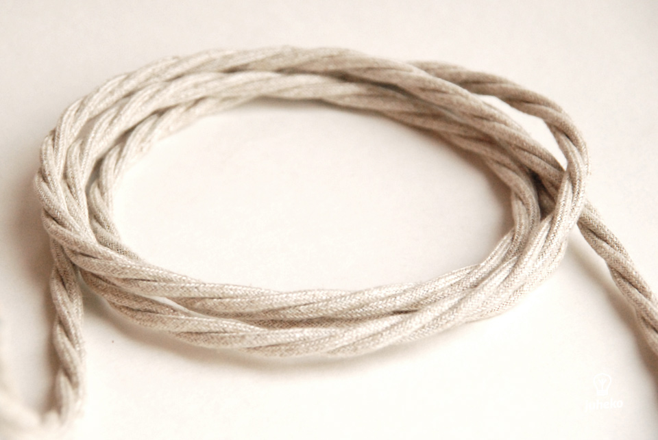 Twisted cable "Light linen"  3x1.5mm2
