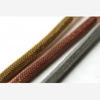 Textile Cable - Bronze, metal yarn 3x0.75mm2