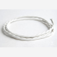 Twisted Textile Cable 3x1.5mm2 - White