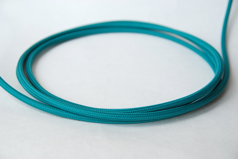 Textile Cable - Coral Blue