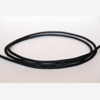 Flat Textile Cable - Black 2x0.75mm2