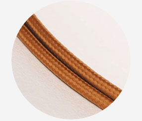 Textile Cable - Dark gold