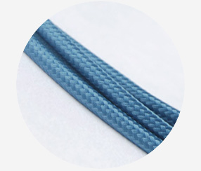 Textile Cable - Metallic Blue 3x0.75mm2 - SALE