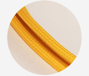 Textile cable "Deep yellow" 3x1,5mm2