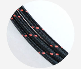 Textile Cable - Pink Dots