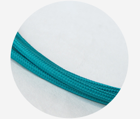 Textile Cable - Coral Blue