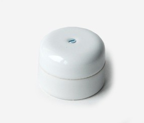 Pyöreä posliininen jakorasia Mini, valkoinen