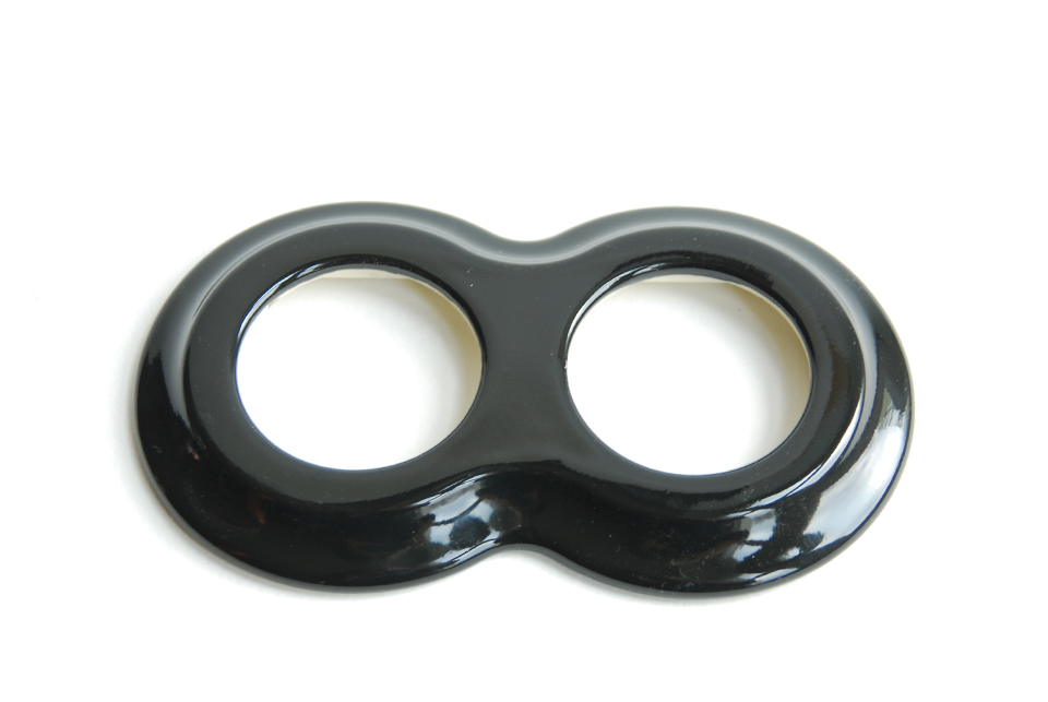 Porcelianinis dvigubas rėmelis IDA, juodas Porcelianinis dvigubas rėmelis IDA, juodas