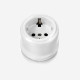 Porcelain wall socket Fontini, white