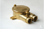 DRAFT Brass Junction Box Marine 2 exits, IP54
