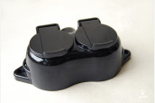 Pistorasia Retro duo IP44, musta
