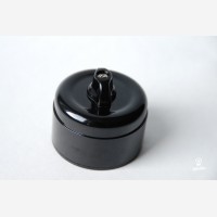 Bakelite rotary switch, black 