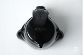 Bakelite wall socket with cover