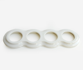 Porcelāna četrkāršs vāka rāmis IDA, balts Porcelāna četrkāršs vāka rāmis IDA, balts