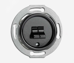 Bakelite flush-mount multi-circuit toggle switch