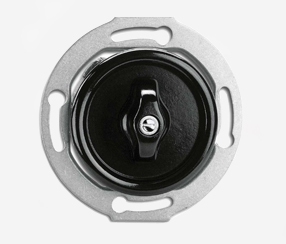 Bakelite flush-mount two-way rotary switch