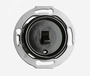 Bakelite flush-mount two-way toggle switch