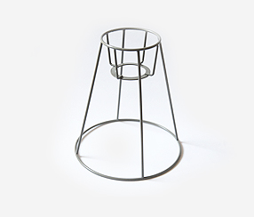 Small Iron Wire Lamp Shade Frame, grey, produced in Estonia