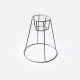 Small Iron Wire Lamp Shade Frame, grey, produced in Estonia