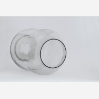 Handmade glass shade - smoke