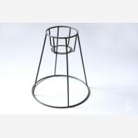 Small Iron Wire Lamp Shade Frame, grey, produced in Estonia