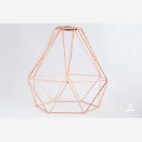 Diamond bulb cage, copper