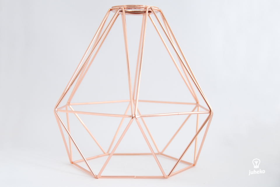 Diamond bulb cage, copper