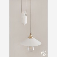 Counterweight for rise'n fall pendant lights, white
