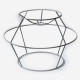 Wide Iron Wire Lamp Shade Frame, gray, produced in Estonia