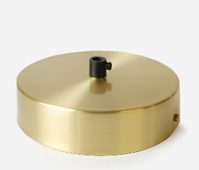 Brass ceiling rose with one hole