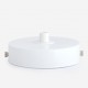 Ceiling rose with decoration, one hole, white, d 100mm