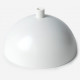 Curved ceiling rose Fin, matte white