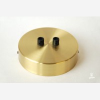 Brass ceiling rose with two holes