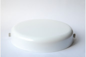 Metal ceiling rose without holes, d 120 mm, white
