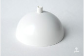 Domed ceiling rose Fin, matte white