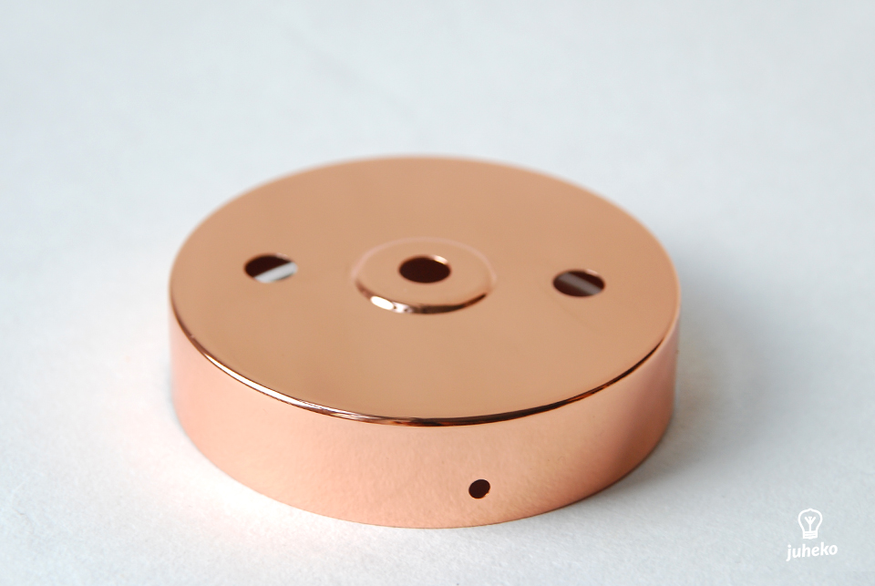 Kattokuppi kupari, 3 reikää rivissä, kiiltävä Kattokuppi kupari, 3 reikää rivissä, kiiltävä