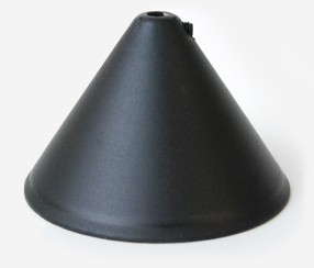 Plastic ceiling cup, black