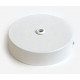 Metal ceiling rose with 14 mm cable hole, d 120 mm, white