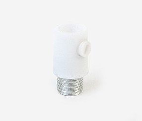 Cable grip with metal threads, white