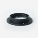 Shade ring for bakelite E27 lampholders, black