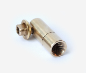 Brass tube connector