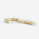 Screw hook, brass