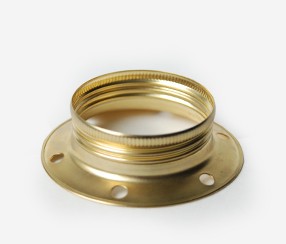 Shade ring for brass lampholder with threads E27