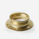 Shade ring for E27 lampholder with threads, brass