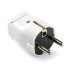 Plug earthed (Euro), white