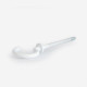 Screw hook, with collar, white