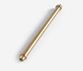 Brass tube 180mm, ends threaded
