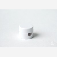 Cable wall fixing, plastic, white