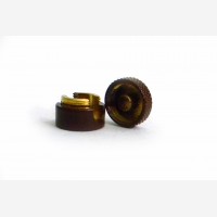 Cable wall fixing metal, brown