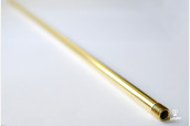 Brass plated tube 500 mm, ends threaded